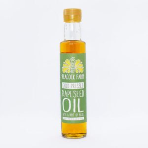 Peacock Farm Cold Pressed Rapeseed Oil with a Hint of Basil, 250ml