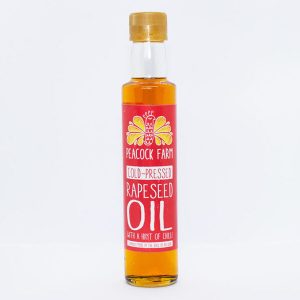 Peacock Farm Cold Pressed Rapeseed Oil with a Hint of Chilli, 250ml