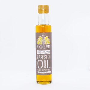 Peacock Farm Cold Pressed Rapeseed Oil with a Hint of Garlic, 250ml