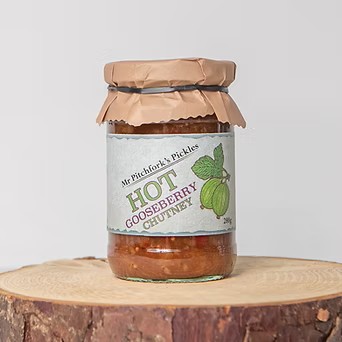 Mr Pitchforks Hot Gooseberry Chutney, 280g