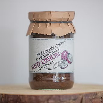 Mr Pitchforks Caramelised Red Onion Chutney, 280g